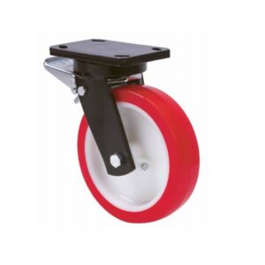 Rueda poliuretano giratoria con freno Alex diametro 150 mm. modelo 2-1528 - Imagen 1