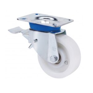 Rueda nylon-poliamida giratoria con freno Alex diametro 100 mm. 2-1820 - Imagen 1