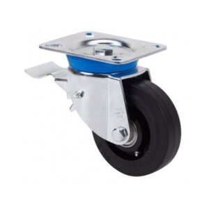 Rueda goma giratoria con freno Alex diametro 150 mm. modelo 2-2051