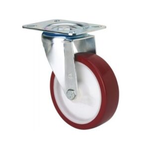 Rueda poliuretano giratoria Alex diametro 100 mm. modelo 2-2356
