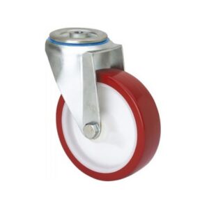 Rueda poliuretano giratoria  Alex diametro 125 mm. modelo 2-2375