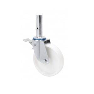 Rueda nylon-poliamida giratoria con freno Alex diametro 200 mm. modelo 2-2494