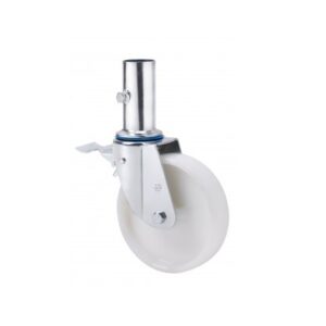 Rueda nylon-poliamida giratoria con freno Alex diametro 200 mm. modelo 2-2495