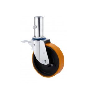 Rueda poliuretano giratoria con freno Alex diametro 200 mm. modelo 2-2497