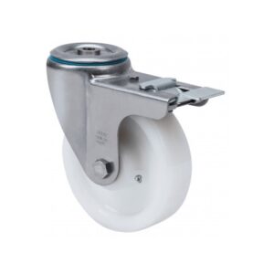 Rueda nylon-poliamida giratoria con freno Alex diametro 200 mm. 2-2711