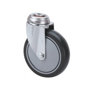 Rueda goma giratoria  Alex diametro 125 mm. modelo 2-2721