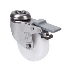 Rueda polipropileno-plastico giratoria con freno Alex diametro 80 mm. modelo 2-3067