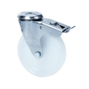Rueda poliamix giratoria con freno Alex diametro 80 mm. modelo 2-3089