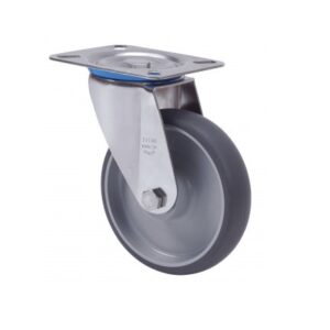 Rueda goma giratoria Alex diametro 80 mm. modelo 2-3260