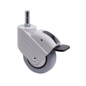 Rueda goma giratoria con freno Alex diametro 100 mm. modelo 2-3324