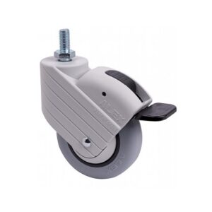 Rueda goma giratoria con freno Alex diametro 100 mm. modelo 2-3326