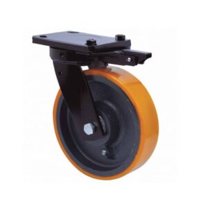 Rueda poliuretano giratoria con bloqueo direccional Alex diametro 250 mm. modelo 2-3372