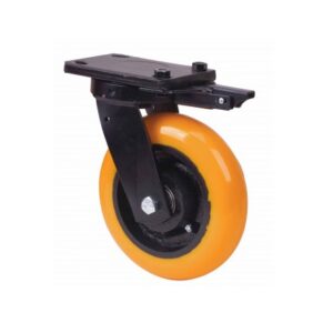 Rueda poliuretano giratoria con bloqueo direccional Alex diametro 200 mm. modelo 2-3541