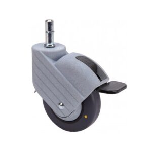 Rueda poliuretano giratoria con freno Alex diametro 80 mm. modelo 2-3571