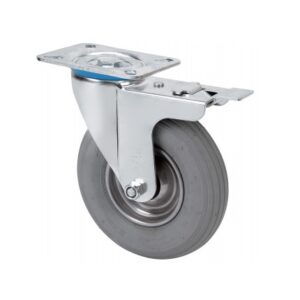Rueda neumatica giratoria con freno Alex diametro 200 mm. modelo 2-3639