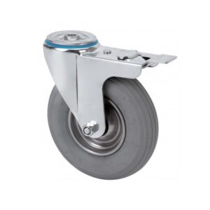 Rueda neumatica giratoria con freno Alex diametro 200 mm. modelo 2-3640