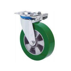 Rueda poliuretano giratoria con bloqueo direccional Alex diametro 160 mm. modelo 2-3927