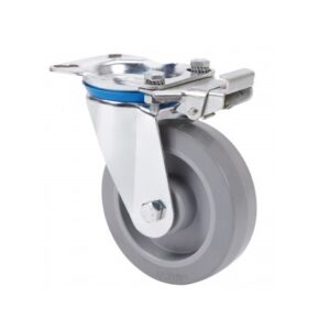 Rueda goma giratoria con bloqueo direccional Alex diametro 200 mm. 2-3782 - Imagen 1