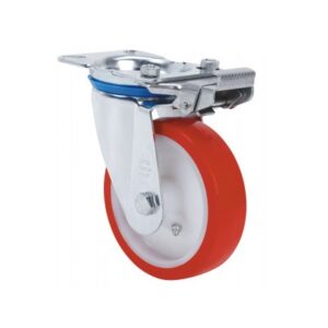 Rueda poliuretano giratoria con bloqueo direccional Alex diametro 200 mm. modelo 2-3785 - Imagen 1