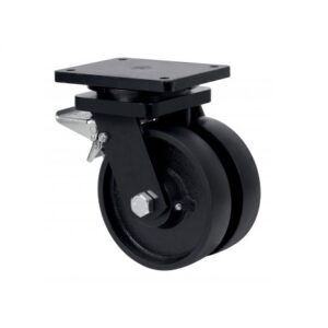Rueda acero giratoria con freno Alex diametro 150 mm. modelo 2-3819