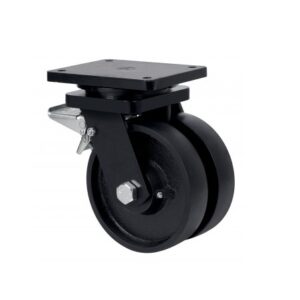 Rueda acero giratoria con freno Alex diametro 150 mm. modelo 2-3822
