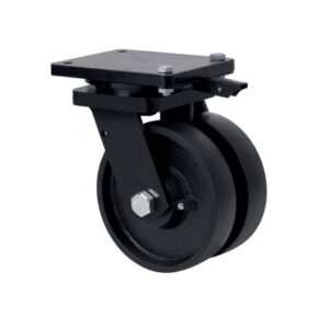 Rueda acero giratoria con bloqueo direccional Alex diametro 150 mm. modelo 2-3840