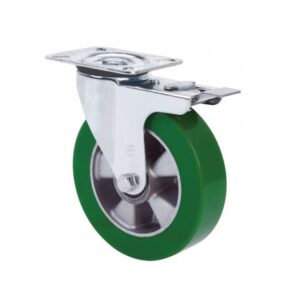 Rueda poliuretano giratoria con freno Alex diametro 160 mm. modelo 2-3922 - Imagen 1