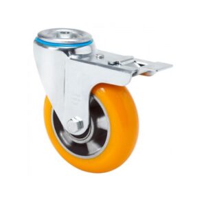 Rueda poliuretano giratoria con freno Alex diametro 200 mm. modelo 2-3988