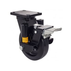 Rueda goma giratoria con freno Alex diametro 150 mm. modelo 2-4050