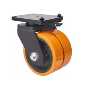 Rueda poliuretano giratoria con bloqueo direccional Alex diametro 300 mm. modelo 2-4253