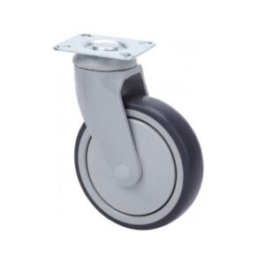 Rueda goma giratoria  Alex diametro 125 mm. modelo 4-1555