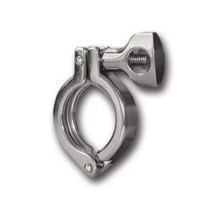 Abrazadera clamp con tuerca a/inox.  A-304 2-1/2" ASME
