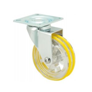 Rueda policarbonato giratoria  Alex diametro 75 mm. modelo 1-0524