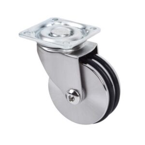 Rueda aluminio giratoria  Alex diametro 100 mm. modelo 1-0537