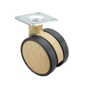 Rueda madera giratoria Alex diametro 60 mm. modelo 1-0627