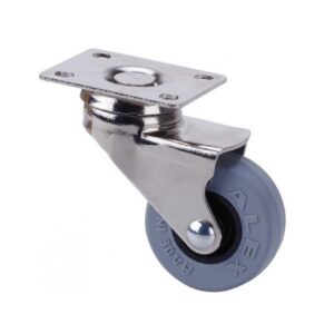 Rueda goma giratoria  Alex diametro 50 mm. modelo 1-0702