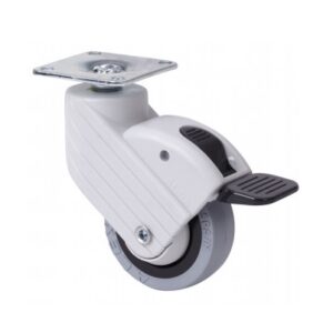 Rueda poliamix giratoria con freno Alex diametro 50 mm. modelo 1-0760