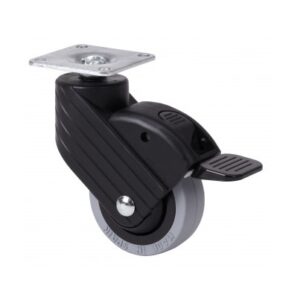 Rueda poliamix giratoria con freno Alex diametro 50 mm. modelo 1-0761