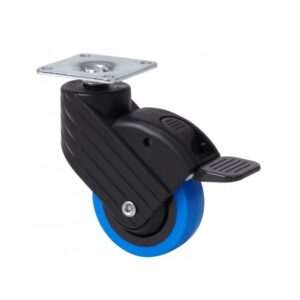 Rueda poliuretano giratoria con freno Alex diametro 50 mm. modelo 1-0763