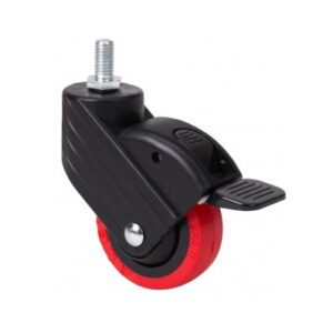 Rueda poliuretano giratoria con freno Alex diametro 50 mm. modelo 1-0770