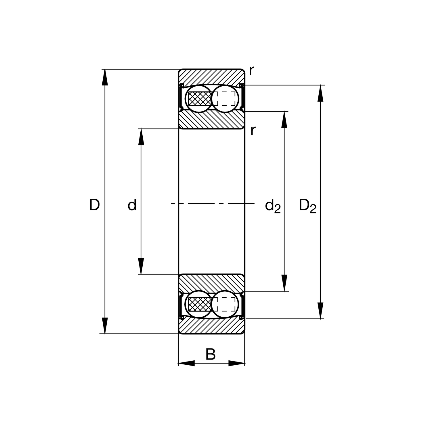 Rodamiento de bolas Fag modelo 2310-TVH-C3