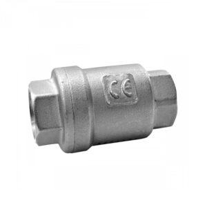 Valvula de retencion a disco 2 piezas a/inox. A-316 con rosca 3/4" PN-16