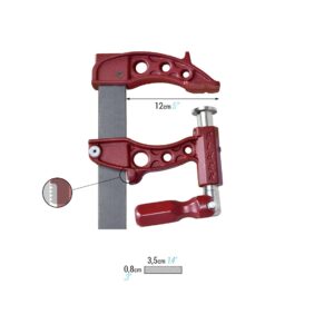 Aprieto reversible Maxipress Maxi F-20 cm. Piher alcance 12 cm. llanta 35x8 mm. codigo 60020 - Imagen 2