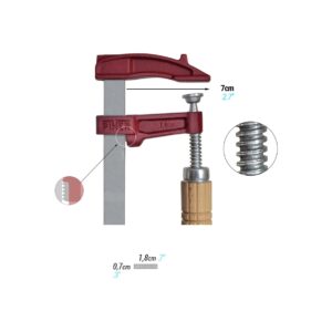 Aprieto MM-20 cm. madera Piher alcance 7 cm. llanta 18x7 cm. codigo 02020 - Imagen 2