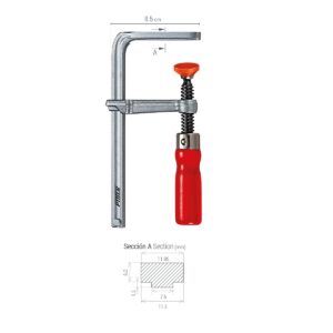 Aprieto TMM-20x6 cm. Piher acero forjado alcance 6 cm. codigo 30802 - Imagen 2