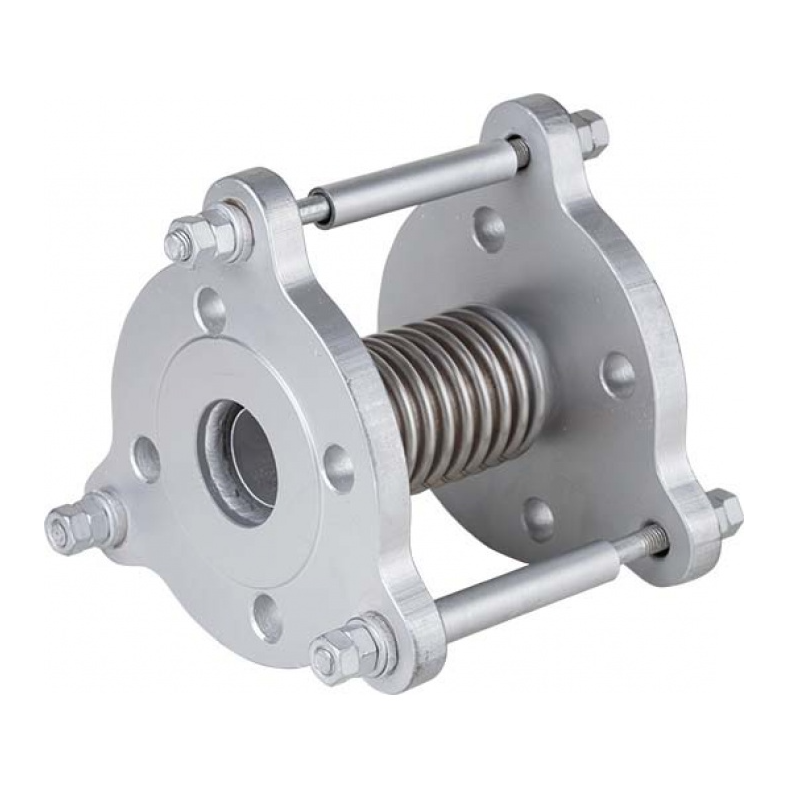 Junta de expansion metalica con camisa interior con bridas 3" DN-80 PN-16