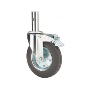Rueda goma giratoria con freno Alex diametro 200 mm. modelo TW0057