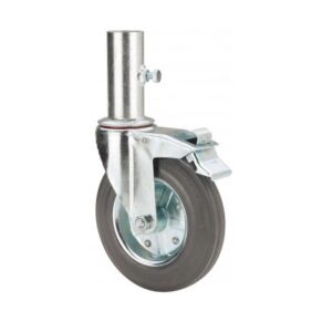 Rueda goma giratoria con freno Alex diametro 200 mm. modelo TW0058