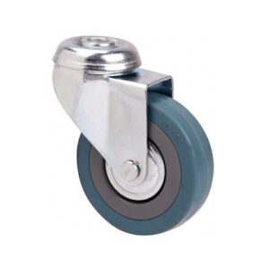 Rueda goma giratoria  Alex diametro 75 mm. modelo TW0089