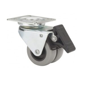 Rueda nylon-poliamida giratoria con freno Alex diametro 50 mm. modelo TW0104